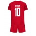 Denemarken Christian Eriksen #10 Babykleding Thuisshirt Kinderen WK 2022 Korte Mouwen (+ korte broeken)
